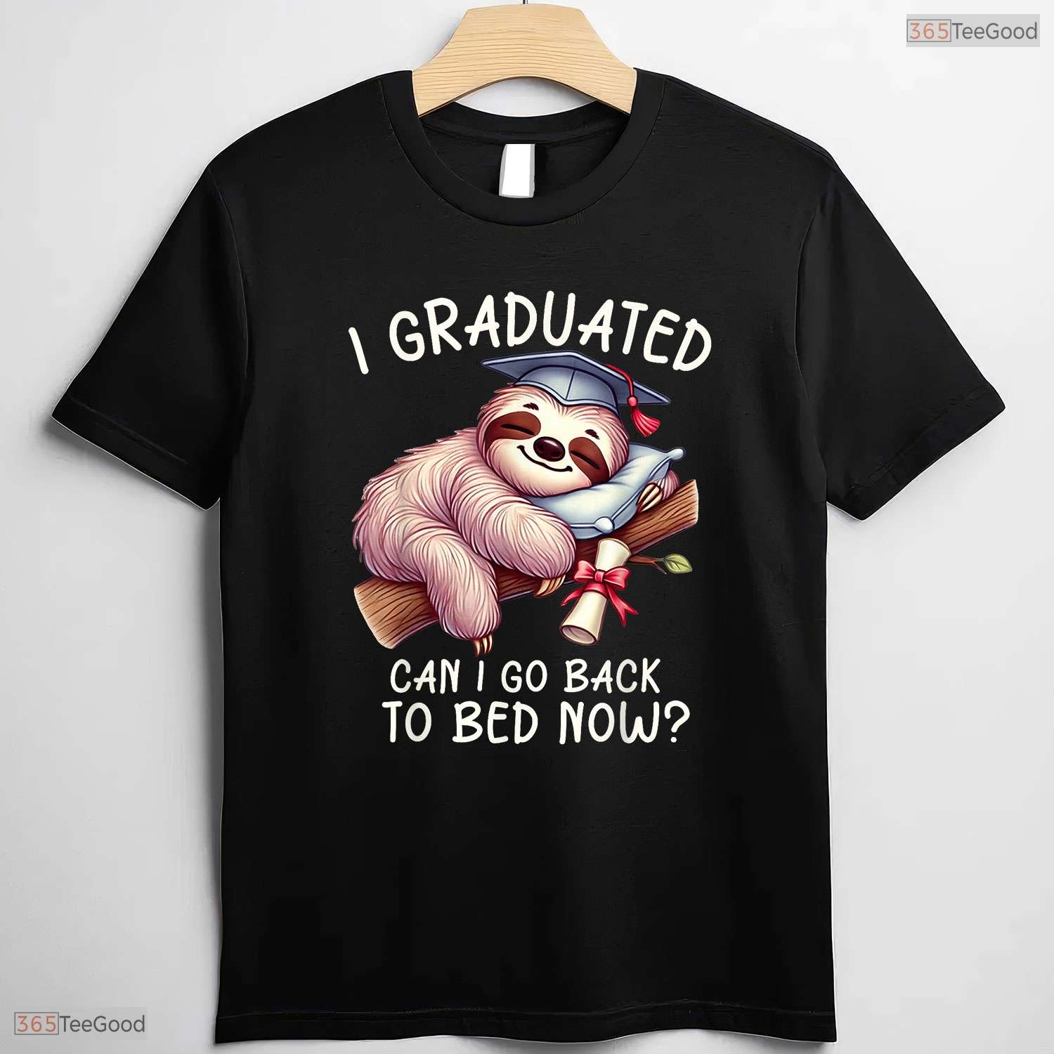 Lazy Student Funny Graduation I Graduated Can I Go Back To Bed Women T-Shirt