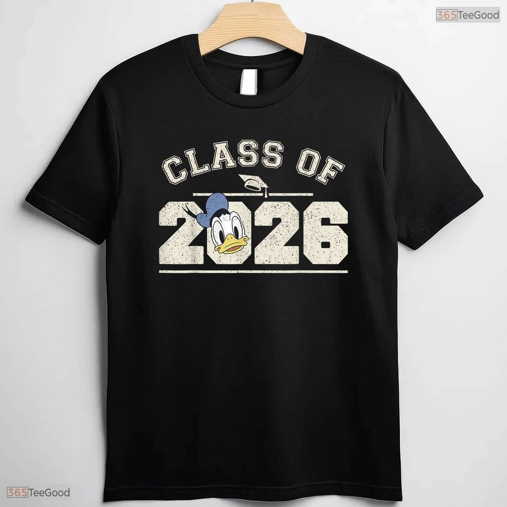 Classic Cartoon Duck Friends Graduation Class Of 2026 Celebration Party T-Shirt