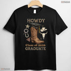 Country Howdy Class Of 2026 Graduate Western Cowboy Boot Graduation Party T-Shirt