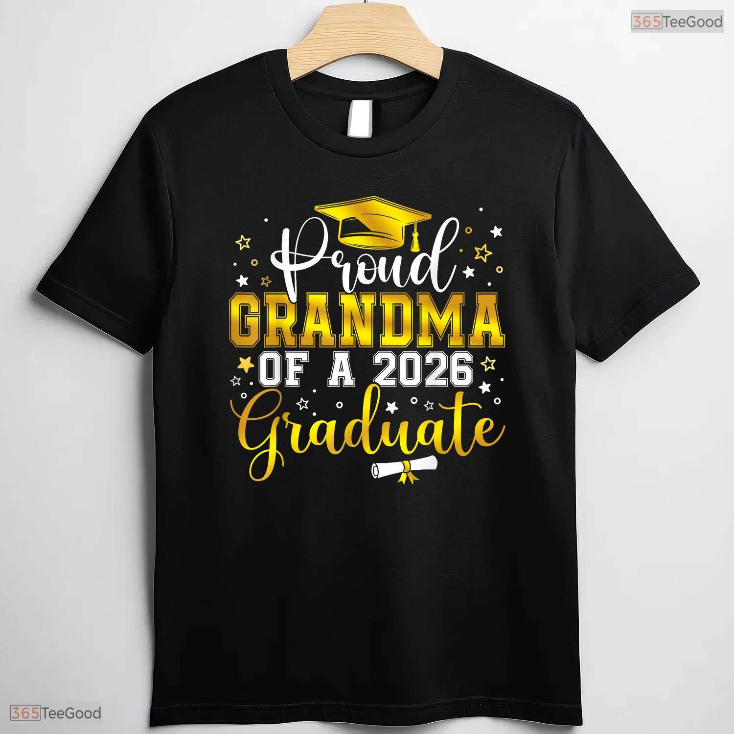 Supportive Proud Grandma Of A Class Of 2026 Graduate Senior Graduation Day T-Shirt