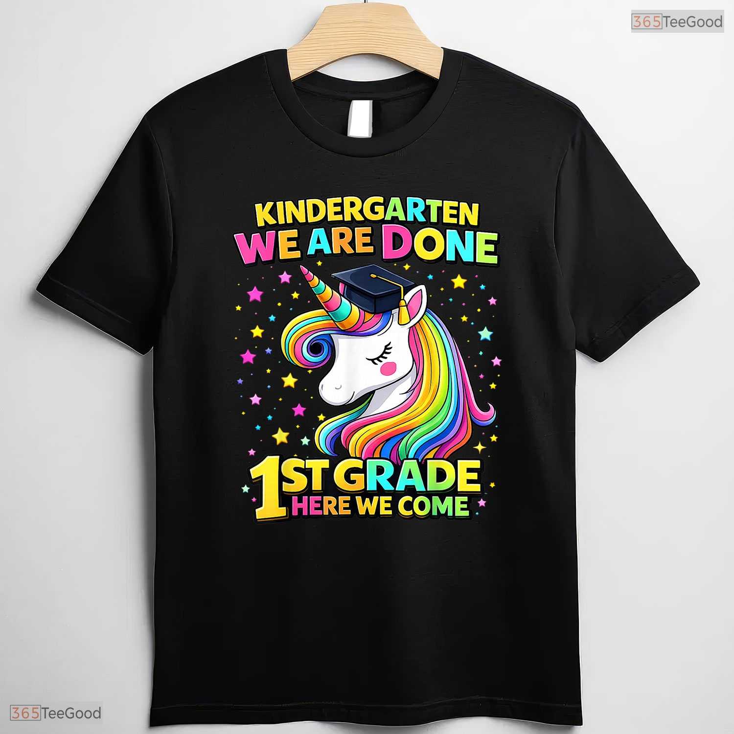 Magical Cute Unicorn Kindergarten Graduation First Grade Ready Girls Party T-Shirt