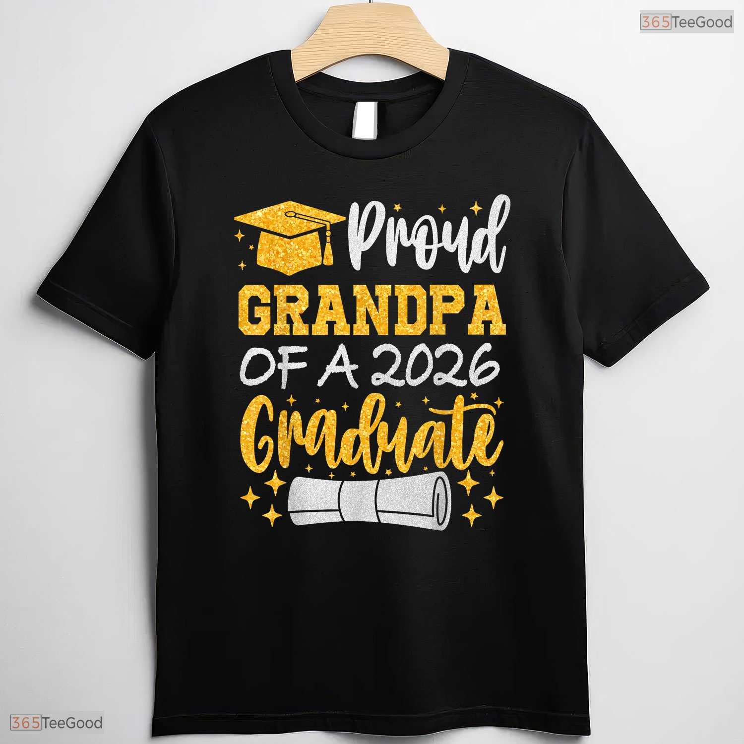 Awesome Proud Grandpa Of A 2026 Graduate Class Of 2026 Graduation Ceremony T-Shirt