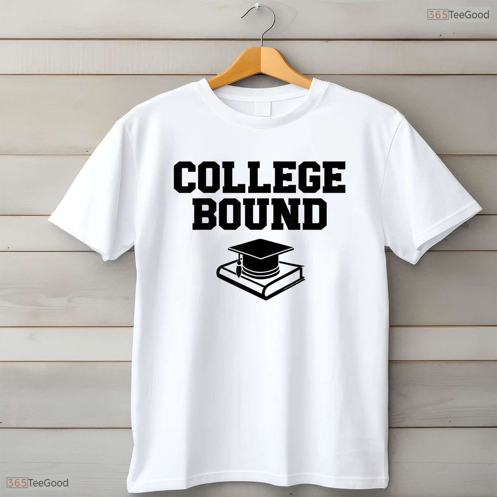 Inspiring College Bound Graduate Keepsake High School Graduation Ceremony T-Shirt