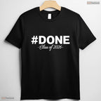 Minimalist Done Class Of 2026 Graduation Senior Party Celebration Apparel T-Shirt