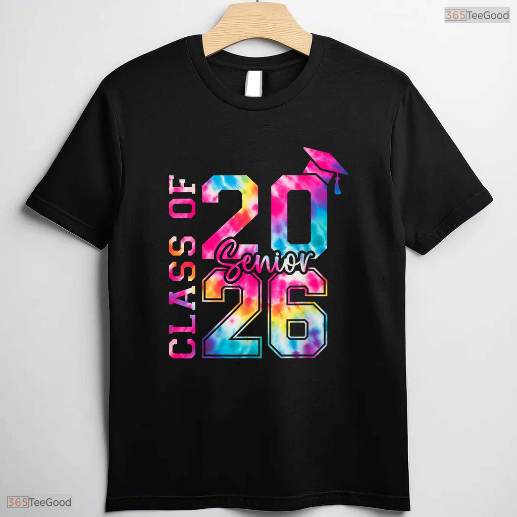Classic Senior 2026 Class Of 26 High School College Graduation Commemorative Shirt