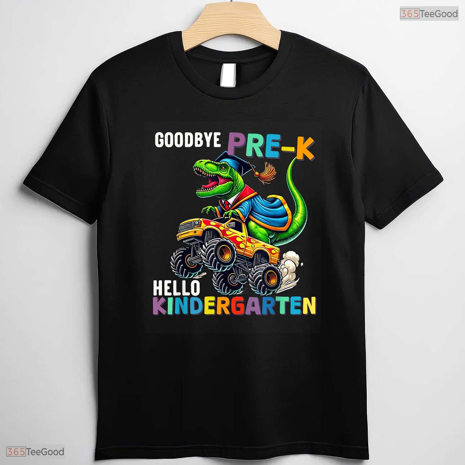 Cute Goodbye Pre-K Hello Kindergarten Dinosaur Graduation Boys Celebration T-Shirt