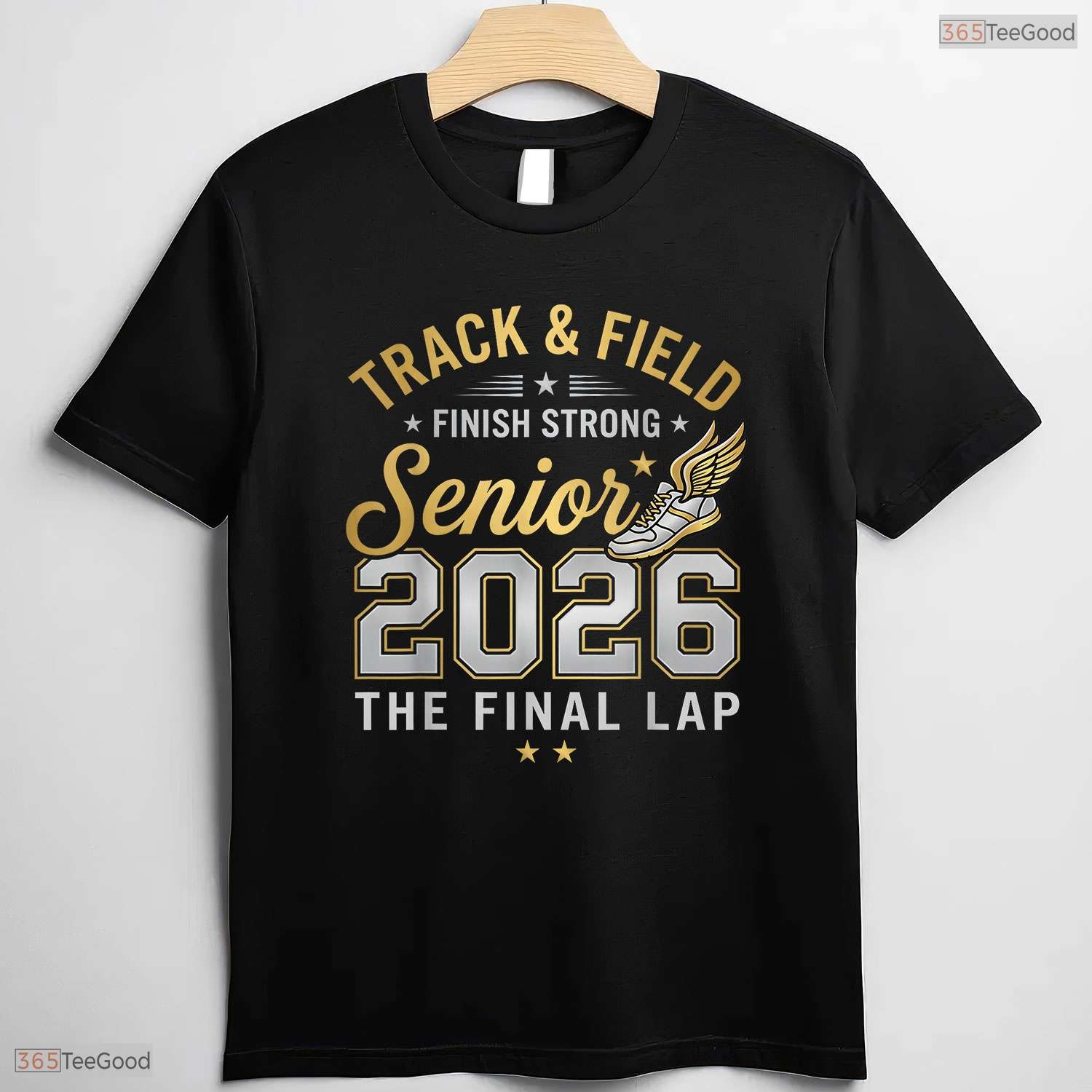 Athletic Senior 2026 Track And Field Final Lap Grad Gift Sports Celebration T-Shirt