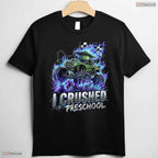 Fun I Crushed Preschool Graduation 2026 Big Truck Preschool Boys Party T-Shirt