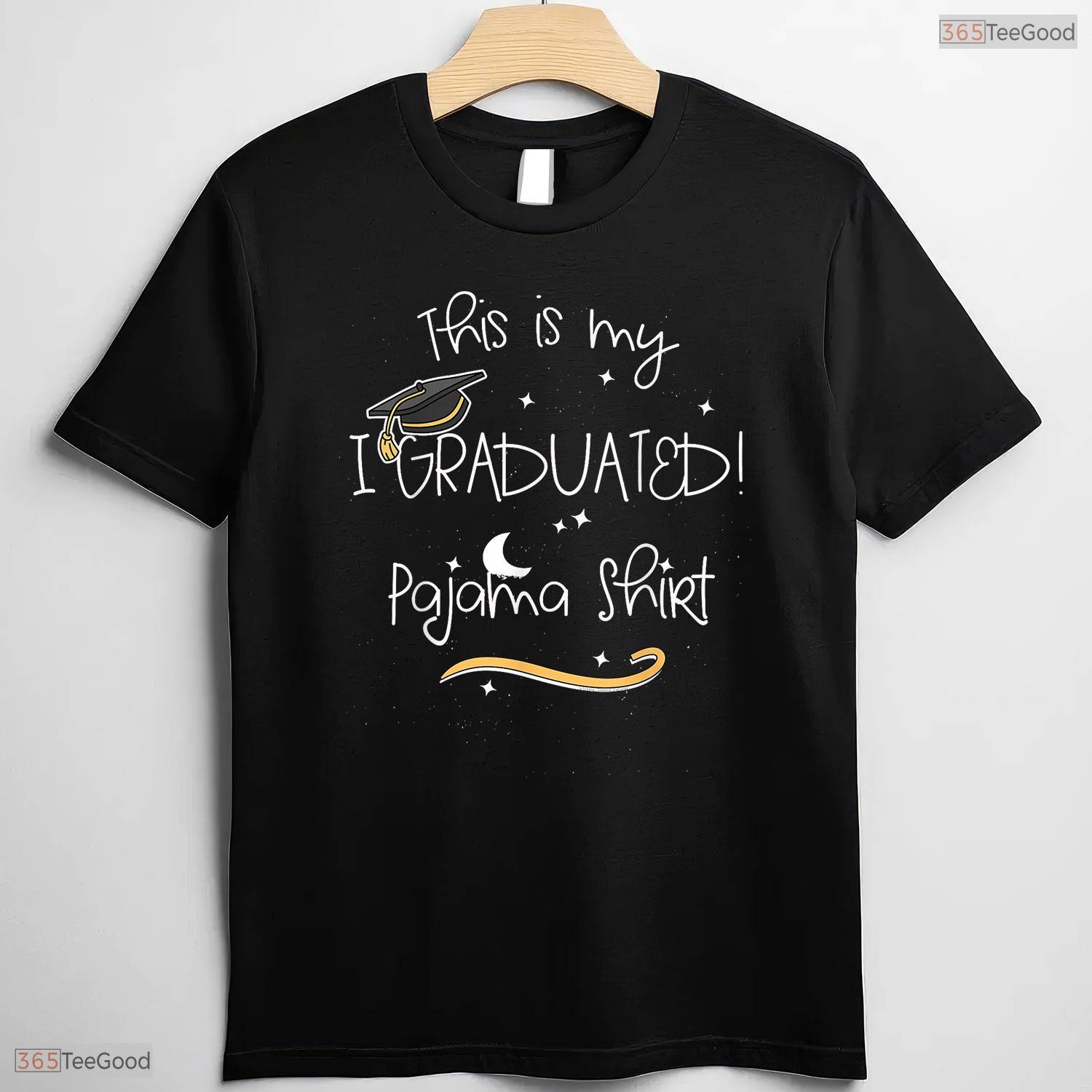Cozy Graduate This Is My I Graduated Pajama Shirt Funny Graduation Sleep T-Shirt