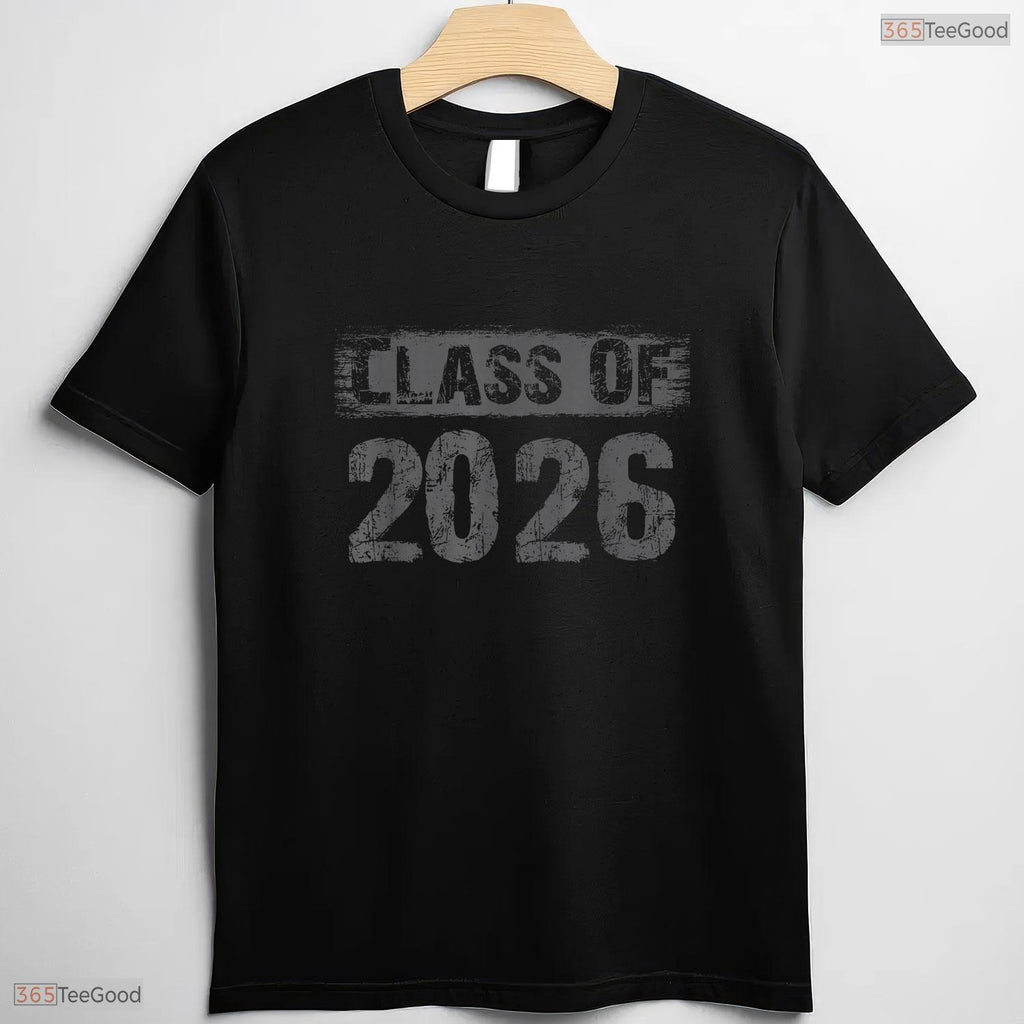 Minimalist Class Of 2026 Senior Graduation Graphic Design Celebration T-Shirt