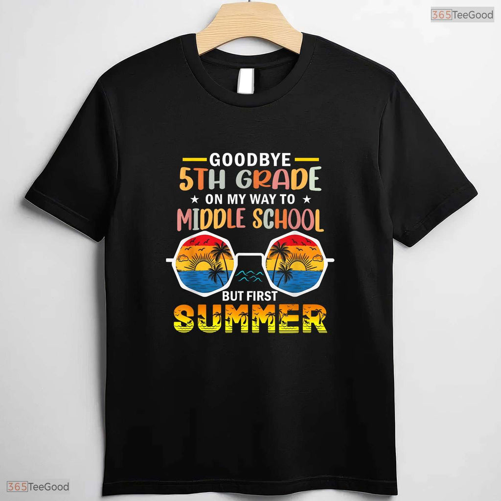 Awesome Goodbye 5th Grade Last Day Of School Graduation To 6th Grade Kids T-Shirt