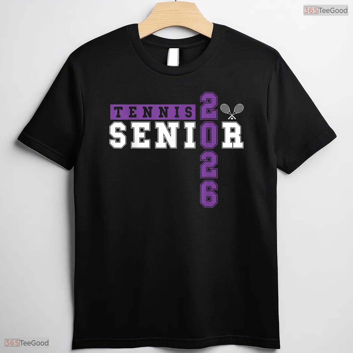 Athletic Tennis Senior Night Tennis Senior 2026 Graduation 76 Sports Day T-Shirt