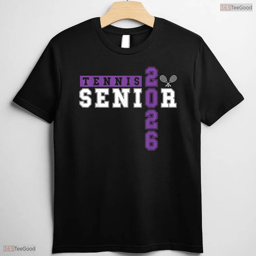 Athletic Tennis Senior Night Tennis Senior 2026 Graduation 76 Sports Day T-Shirt