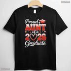 Joyful Senior 2026 Graduation Proud Aunt Of A 2026 Graduate Family Event T-Shirt
