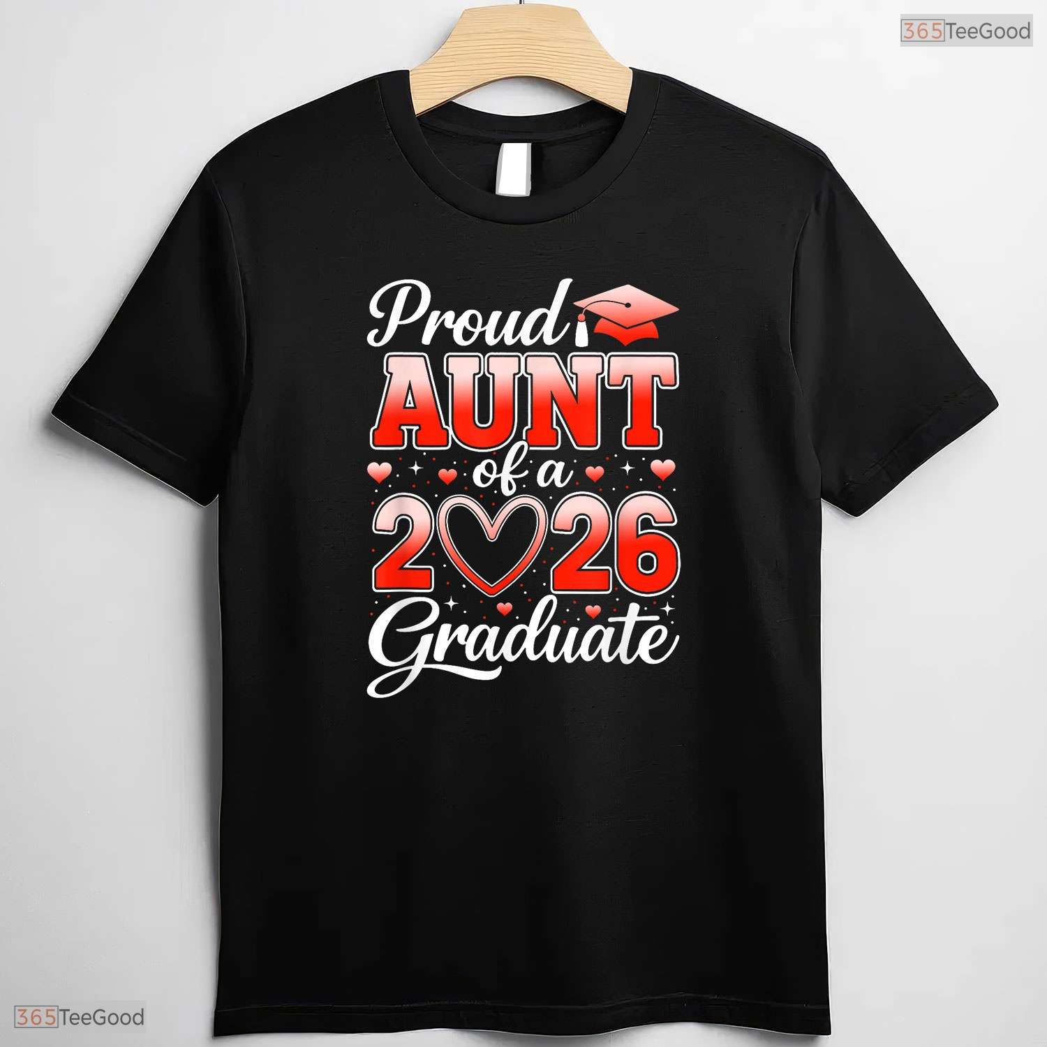 Joyful Senior 2026 Graduation Proud Aunt Of A 2026 Graduate Family Event T-Shirt