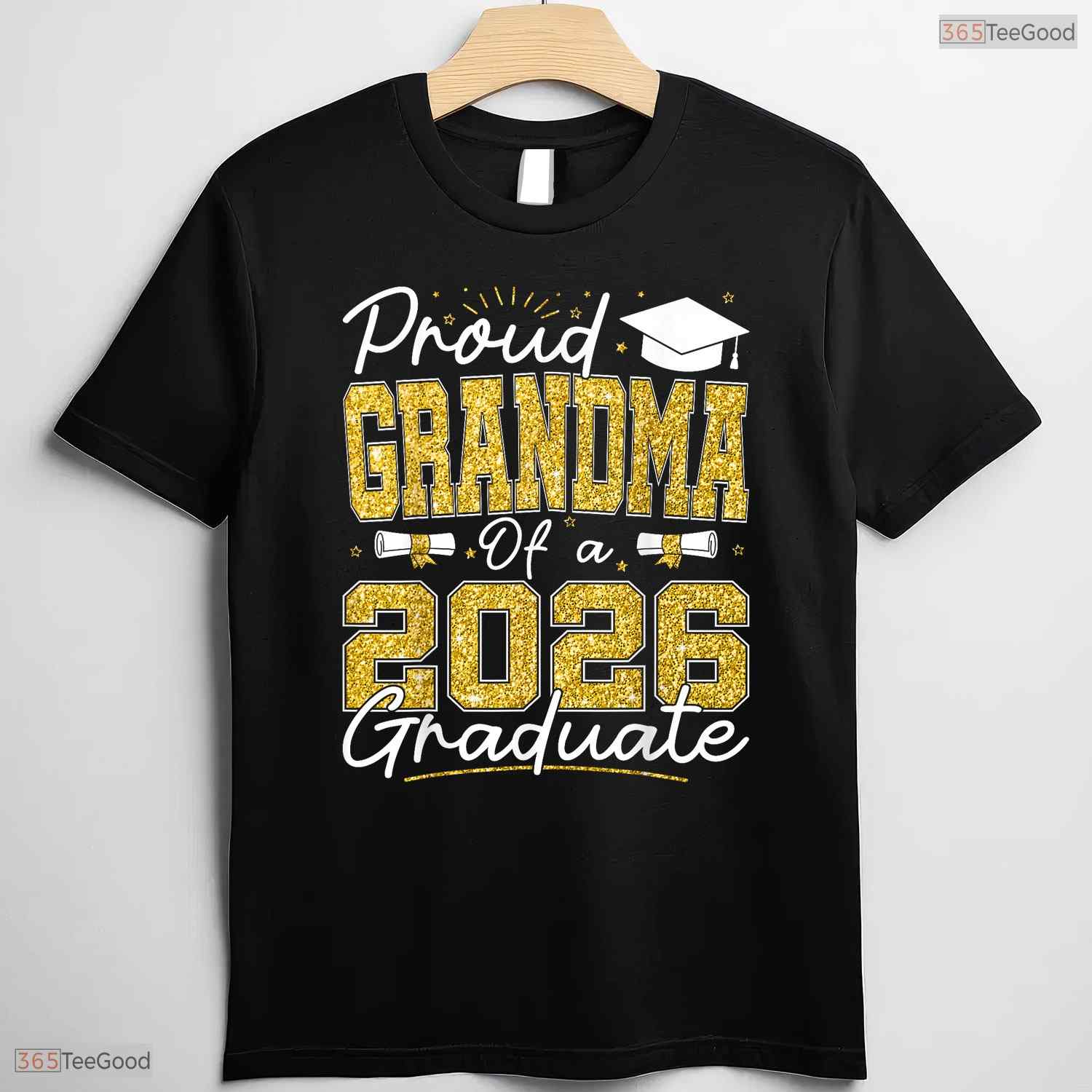Blessed Proud Grandma Of A 2026 Graduate Senior 2026 Grad Family Celebration T-Shirt