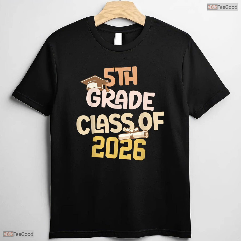 Amazing 5th Grade Graduation Class 2026 School Graduate Elementary Party Youth T-Shirt