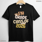 Amazing 5th Grade Graduation Class 2026 School Graduate Elementary Party Youth T-Shirt