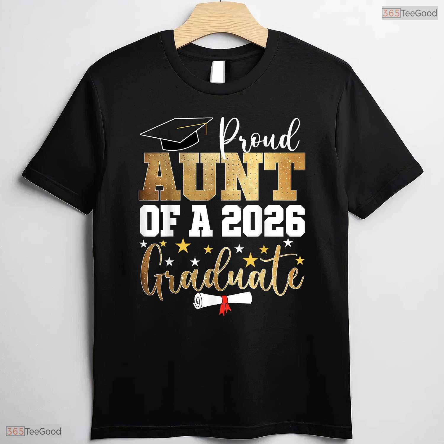 Best Proud Aunt Of A 2026 Graduate Family Matching Graduation Party T-Shirt