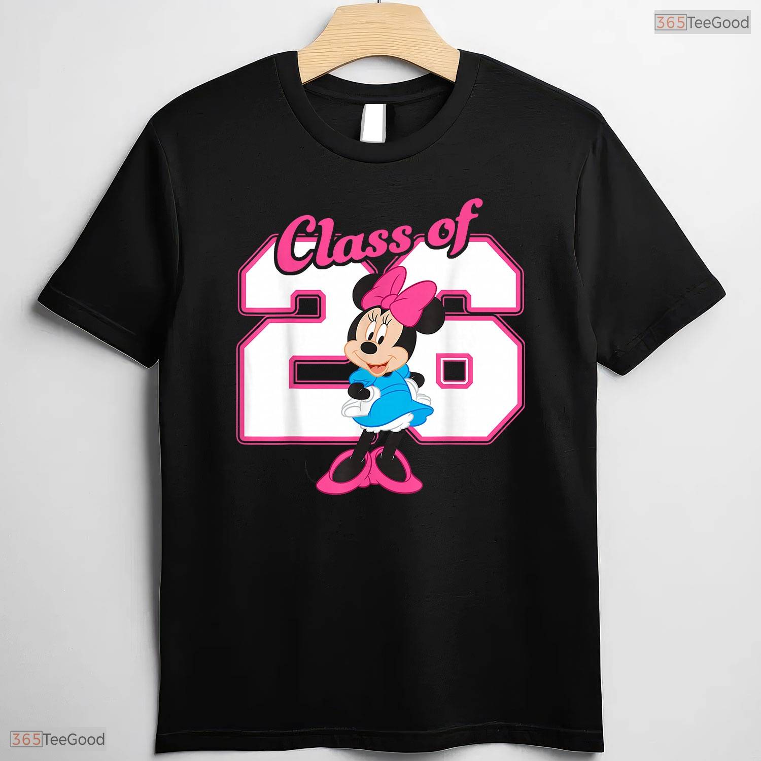 Cute Mouse Bow Ears Class Of 2026 Graduate High School Senior Graduation T-Shirt