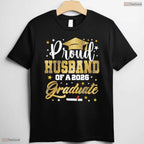 Proud Husband Of A 2026 Graduate Awesome College University Family Matching Shirt