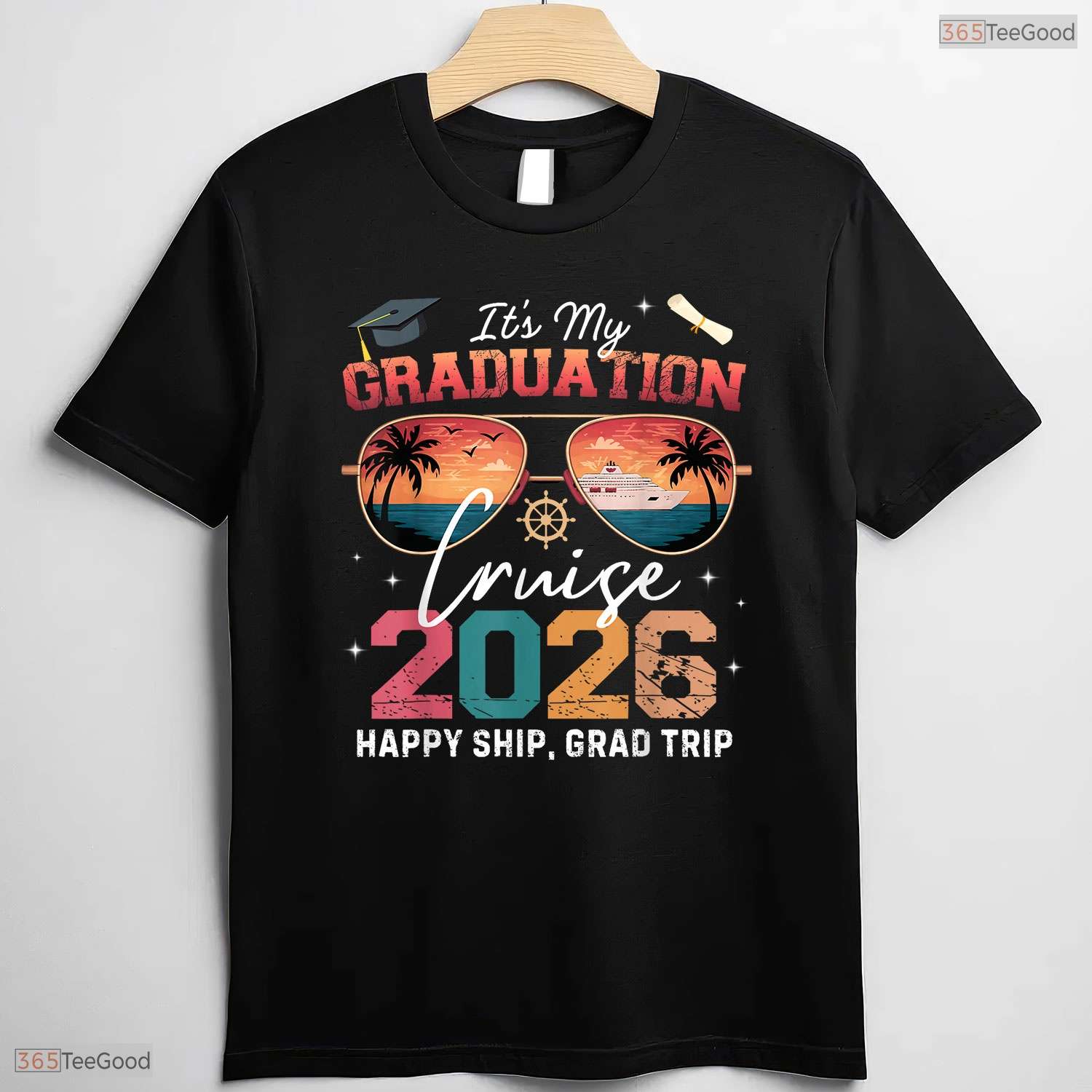 It's My Graduation Cruise 2026 Funny Family Vacation Graduate Celebration T-Shirt