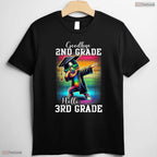 Goodbye 2nd Grade Hello 3rd Grade Dabbing Boy Colorful Last Day Of School T-Shirt