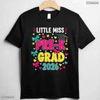 Little Miss Pre-K Grad 2026 Cute Preschool Graduation Apparel For Kids Girls Shirt