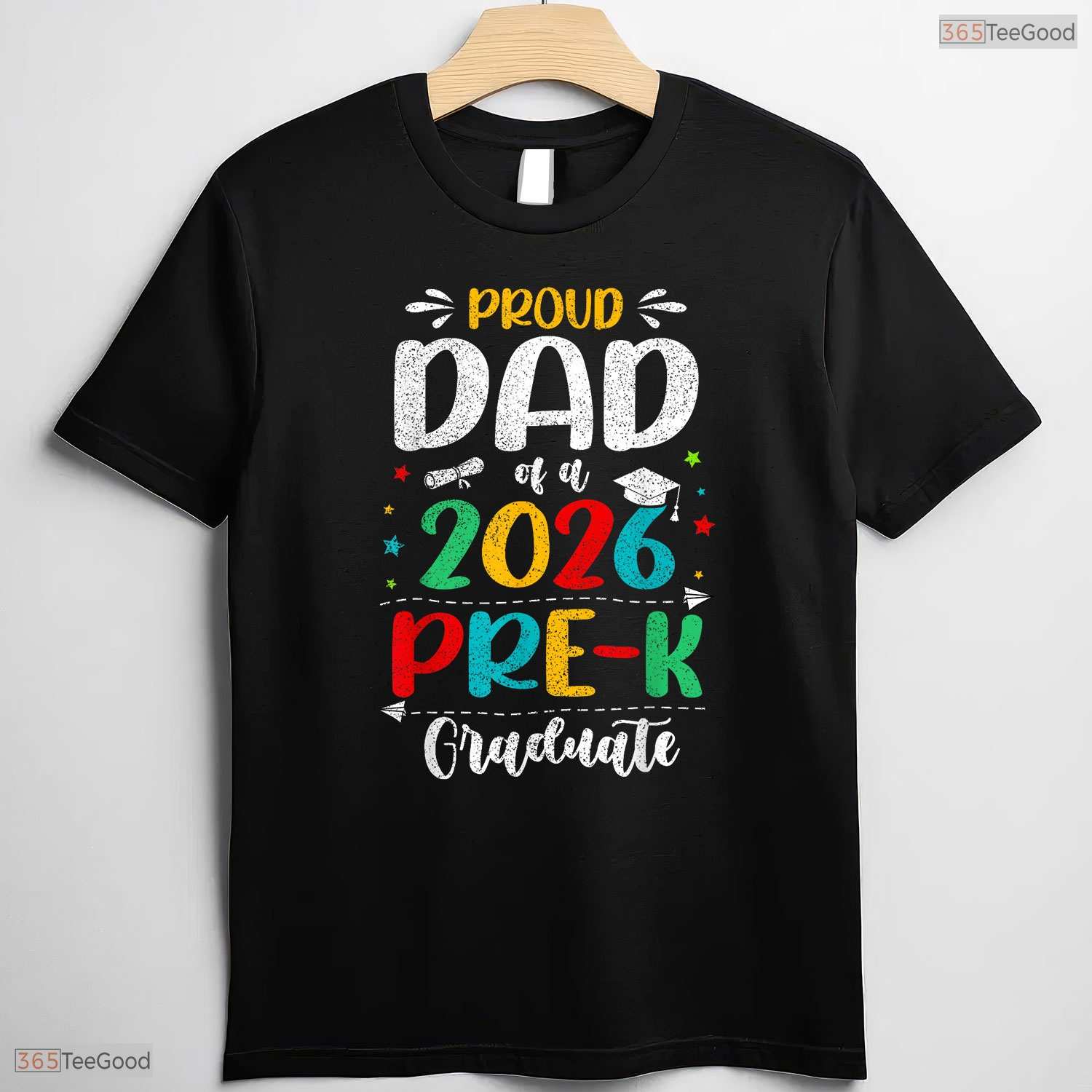 Proud Dad Of A 2026 Pre K Graduate Cute Matching Family Preschool Ceremony T-Shirt