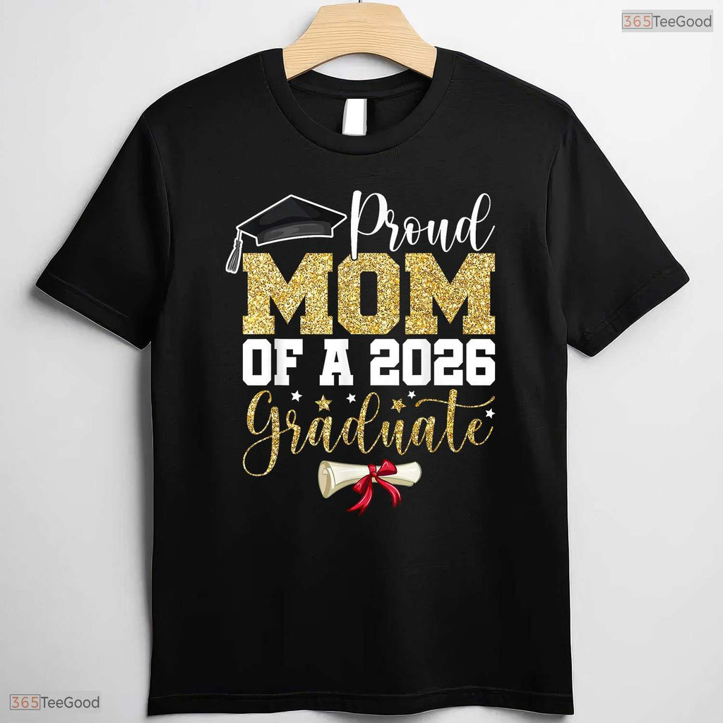 Proud Mom Of A 2026 Senior Graduate Matching Family Graduation Party T-Shirt
