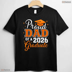 Proud Dad Of A 2026 Graduate High School College Family Matching Party Shirt