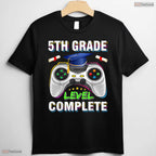 5th Grade Level Complete Funny Gaming Class Of 2025 Gamer Graduation T-Shirt