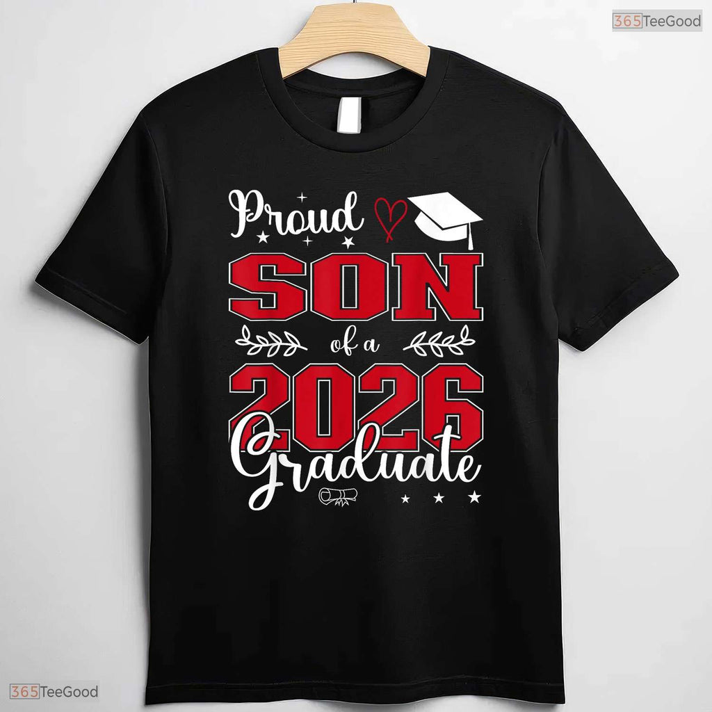 Proud Son Of A Class Of 2026 Graduate High School Senior Family Party Shirt