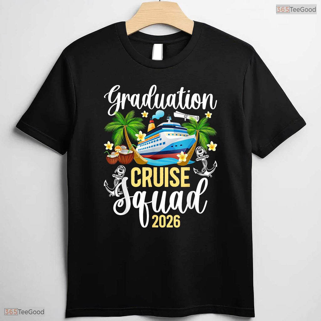 Graduation Cruise Squad 2026 Graduate Family Vacation Trip Celebration T-Shirt