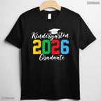 Kids Class Of 2026 Kindergarten Graduation Cute Moving Up Ceremony T-Shirt