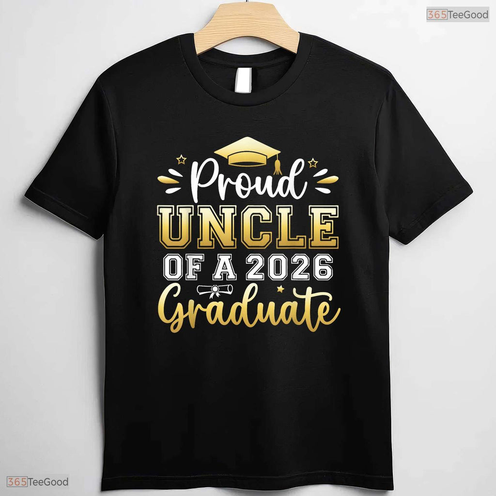 Proud Uncle Of A 2026 Graduate High School Senior Matching Family Party T-Shirt