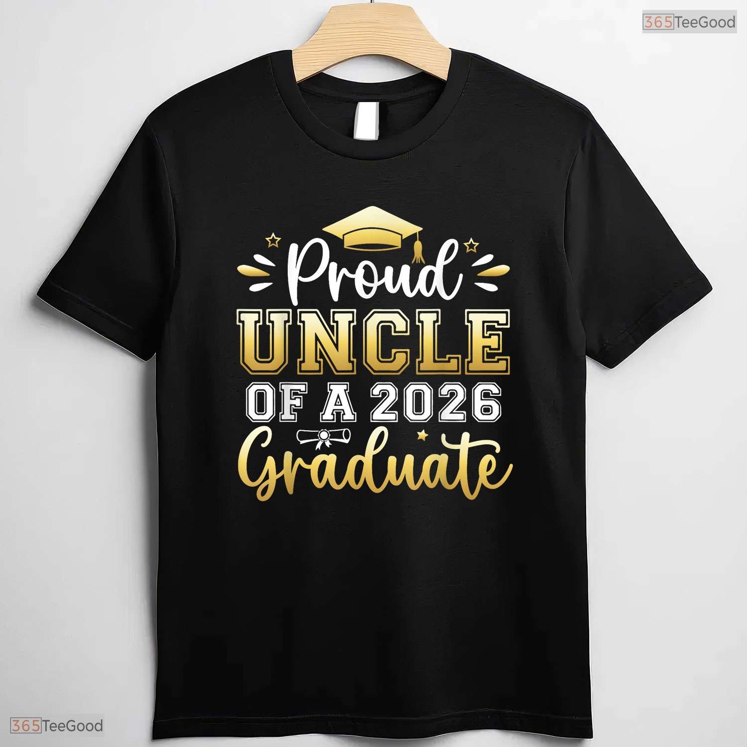 Proud Uncle Of A 2026 Graduate High School Senior Matching Family Party T-Shirt
