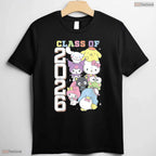 Cute Kawaii Kitty And Friends Class Of 2026 Colorful Graduation Celebration Shirt
