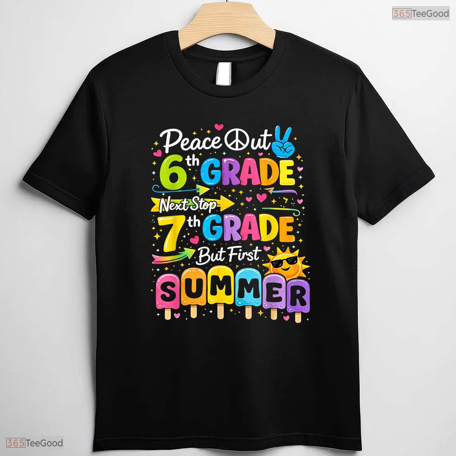 6th Grade Graduate Hello Summer Break Middle School Celebration Party T-Shirt