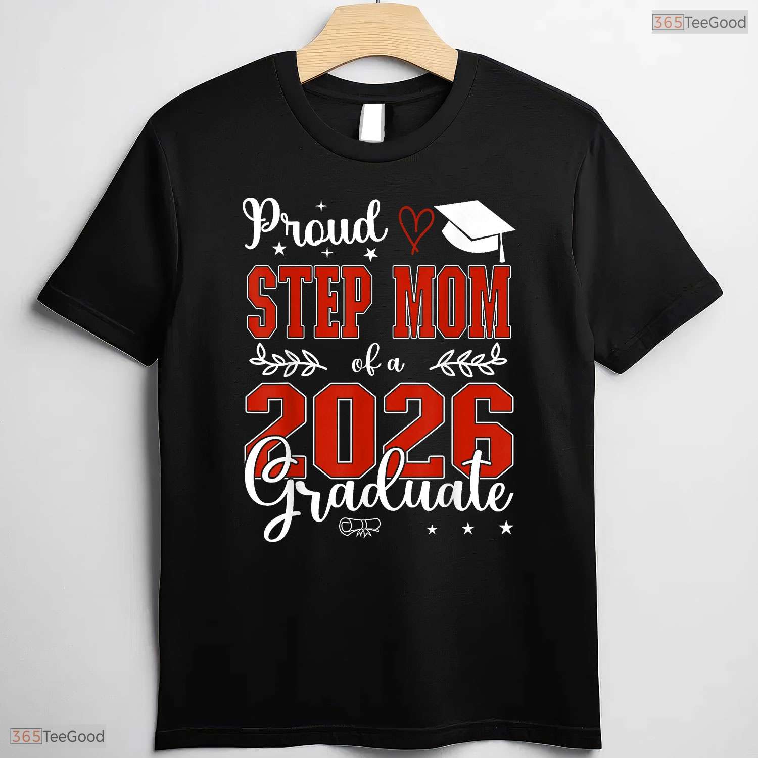 Proud Stepmom Of A Class Of 2026 Graduate Senior High School Ceremony T-Shirt