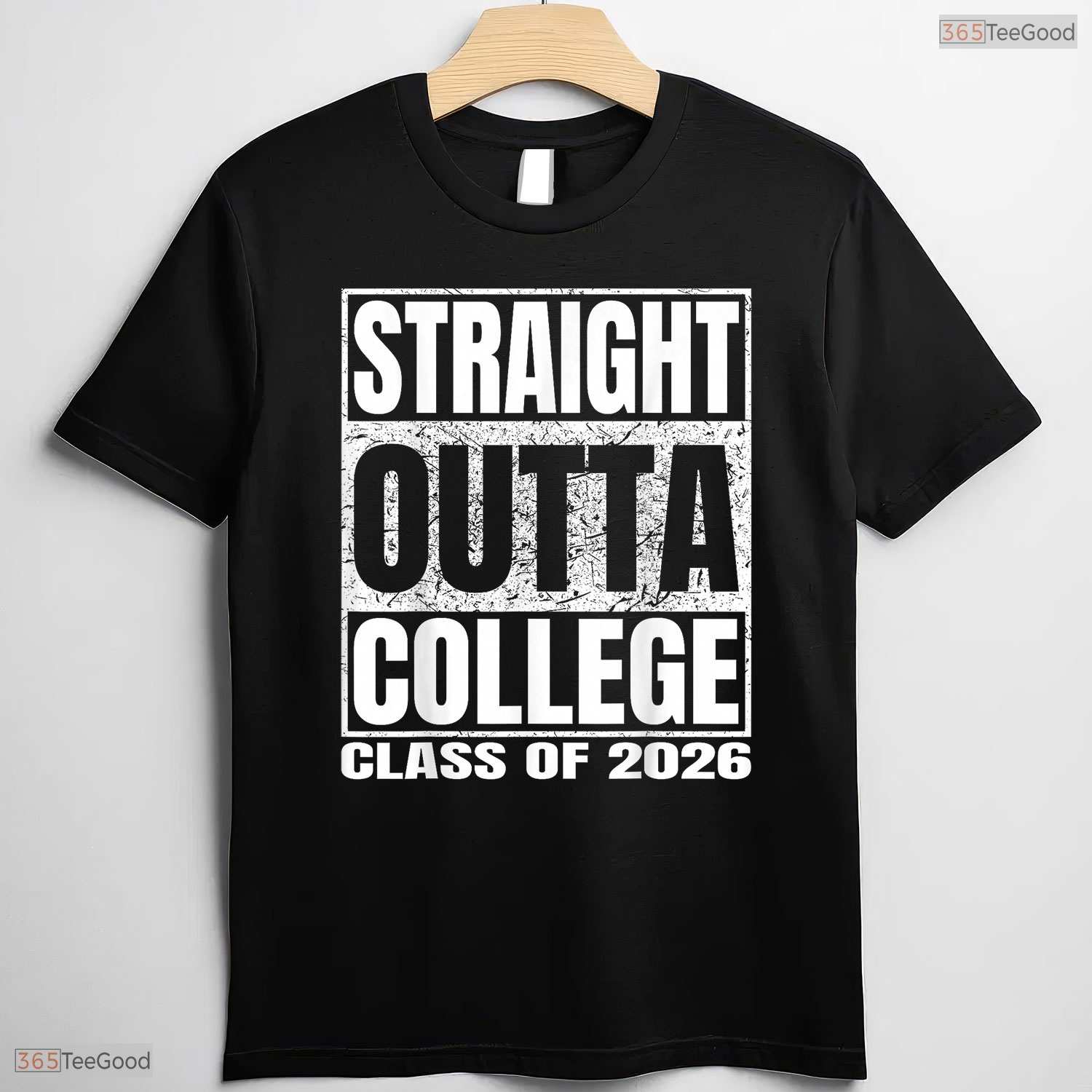 Retro Straight Outta College Funny Graduation Class 2026 University T-Shirt