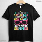 Goodbye 1st Grade Hello 2nd Grade First Summer Break Youth Graduation T-Shirt