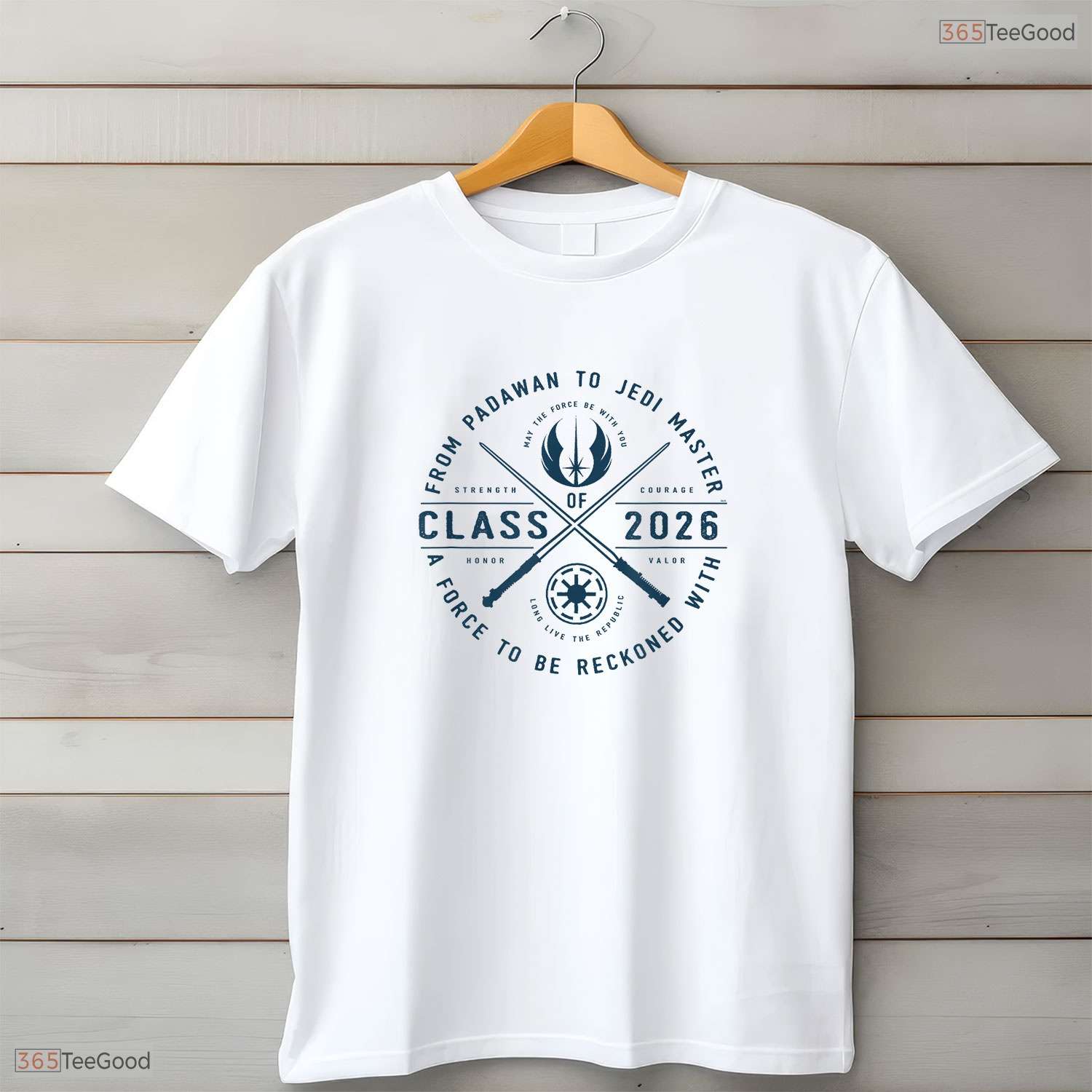 Space Galaxy Graduation Knight Academy Class of 2026 New Grad Party T-Shirt