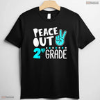 Peace Out 2nd Grade Graduation Funny Last Day Of School 2026 Kids Party Shirt