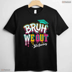 Bruh We Out 5th Grade Graduation Drip Lettering Cool Elementary Kids T-Shirt