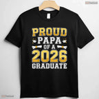 Proud Papa Of A 2026 Graduate High School Senior Class Matching Family T-Shirt