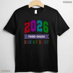 Bye 3rd Grade Last Day Of School 2026 Signing Autographs Memory Kids T-Shirt
