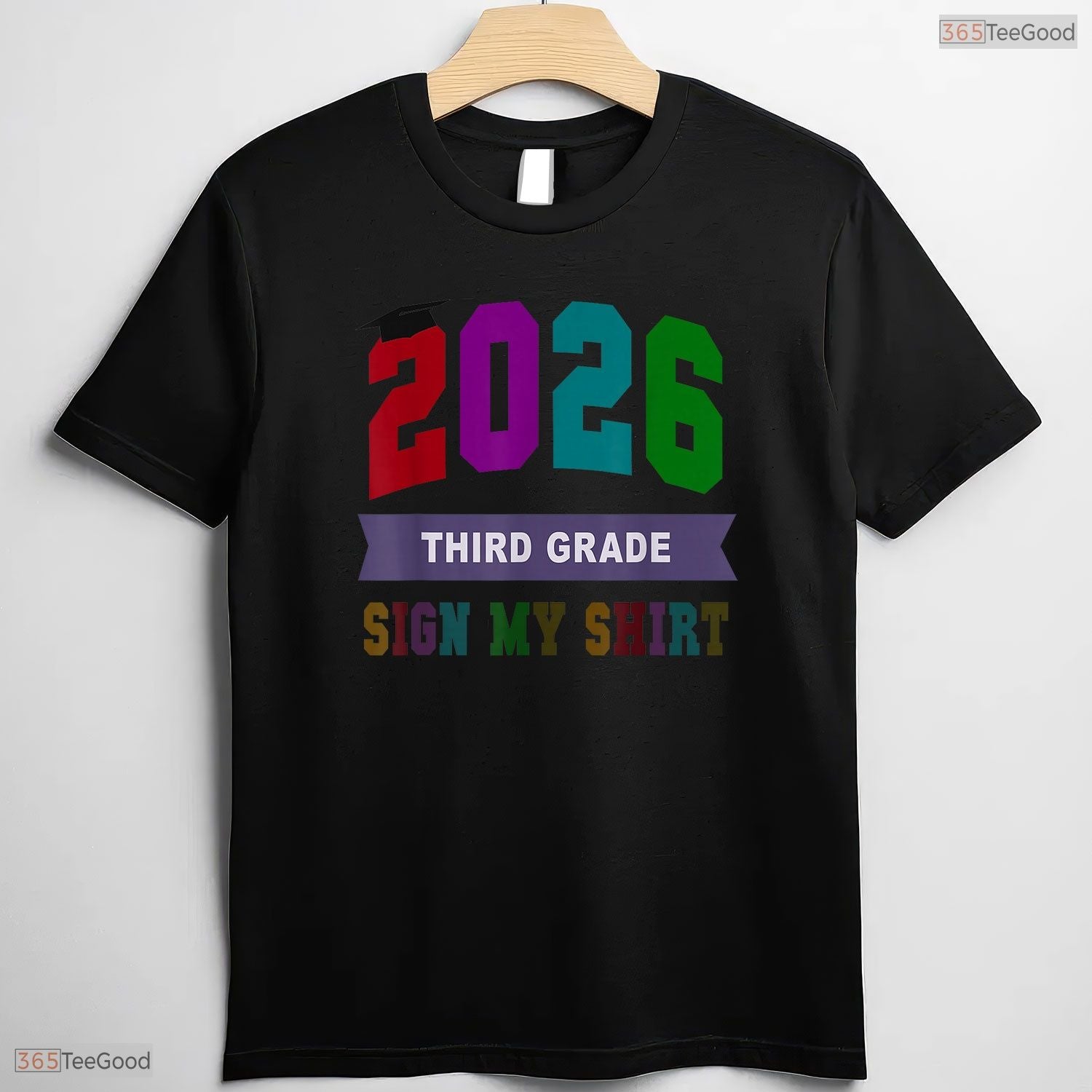 Bye 3rd Grade Last Day Of School 2026 Signing Autographs Memory Kids T-Shirt