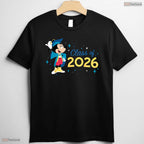 Cute Classic Mouse Ears Graduation Class Of 2026 New Grad Celebration T-Shirt