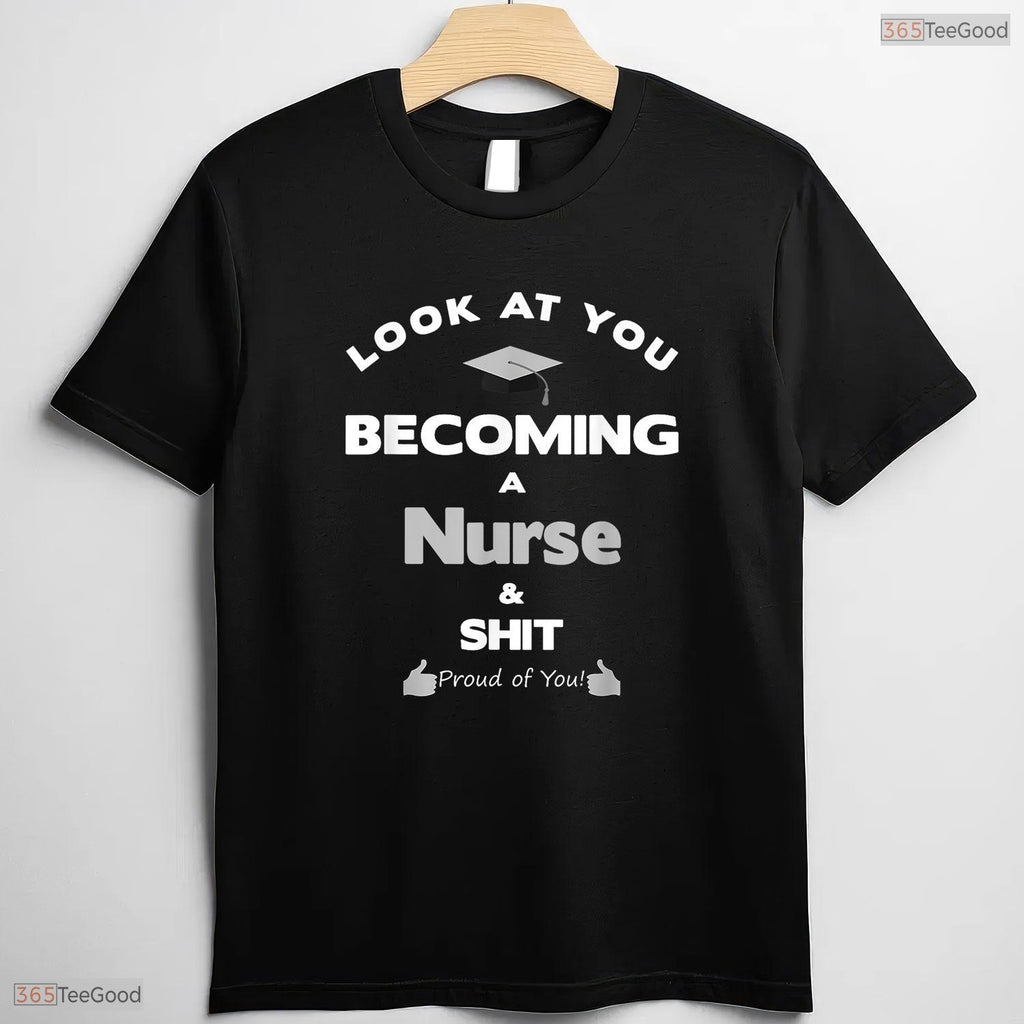 Funny RN Nurse Graduate Gag Gift Proud Nursing Family Graduation Party Shirt